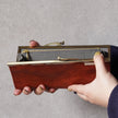 内側のストーングレーがきれいながま口長財布 Ange エンジ A01074
