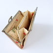 真紅のバラが美しい薄くて軽いがま口長財布Luna パールベージュ C06024